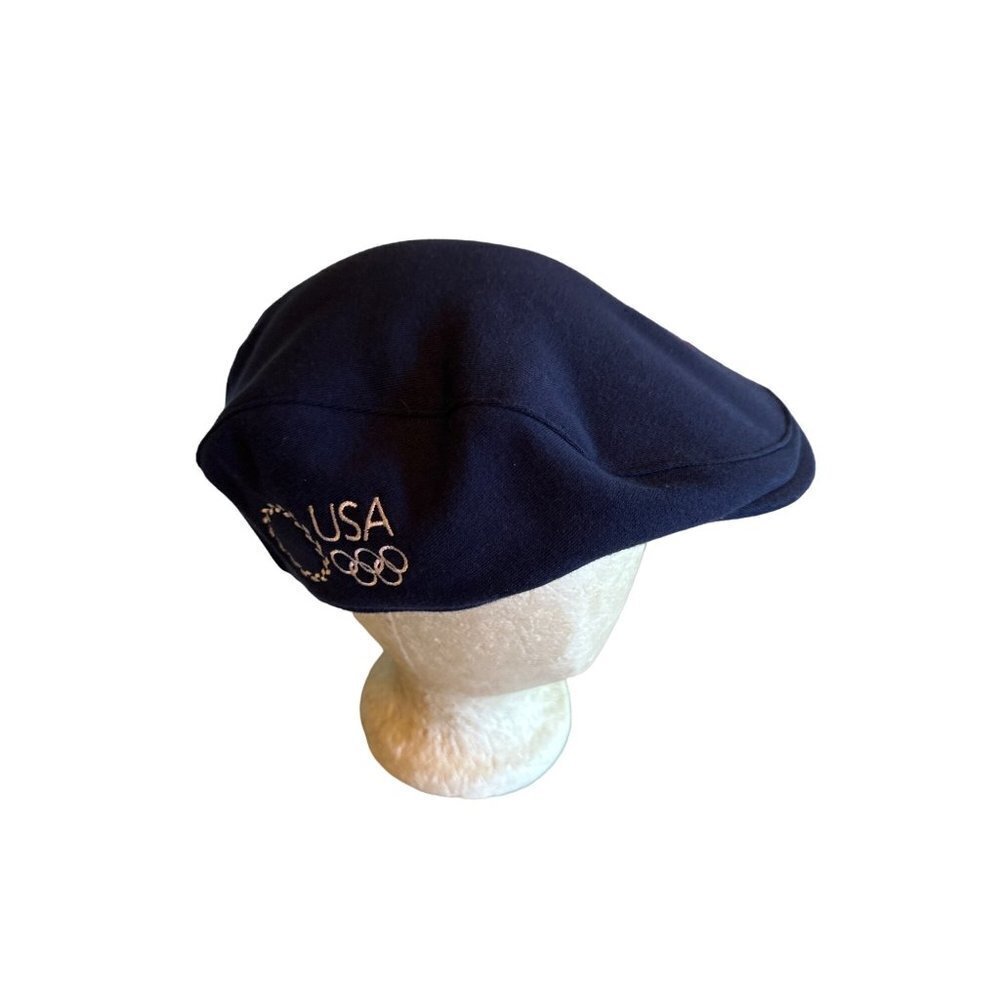 Roots Olympic Blue Newsboy Cabbie Hat Cap Large / X Large